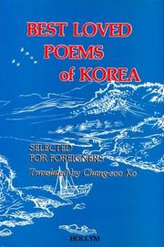 Cover of: Best Loved Poems of Korea: Selected for Foreigners