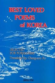 Cover of: Best loved poems of Korea: selected for foreigners