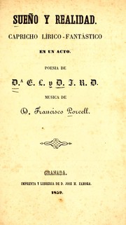 Cover of: Sueño y realidad: capricho lírico-fantástico en un acto