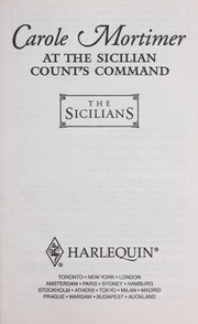 Cover of: At the Sicilian Count's Command