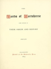 Cover of: The Bairds of Gartsherrie. Some notices of their origin and history
