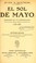 Cover of: El sol de mayo