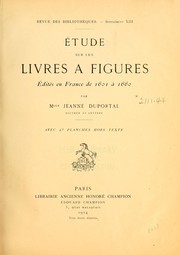 Cover of: Etudes sur les livres à figures édités en France de 1601 à 1660