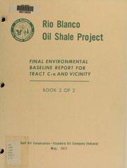 Cover of: Final environmental baseline report for tract C-a and vicinity