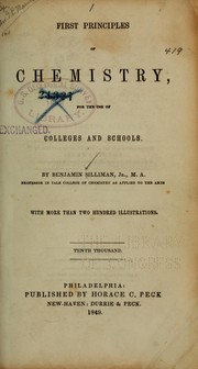 Cover of: First principles of chemistry ...