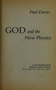 Cover of: God and the new physics by Paul Davies, Paul Davies