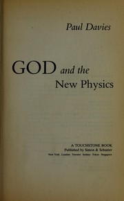 Cover of: God and the new physics by P. C. W. Davies