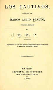Cover of: Los cautivos by Titus Maccius Plautus