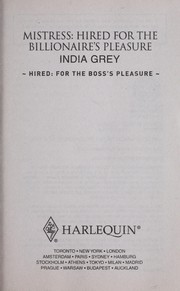 Cover of: Mistress: Hired for the Billionaire’s Pleasure