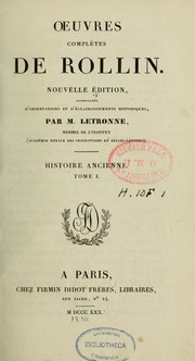 Cover of: Oeuvres complètes