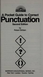 Cover of: A pocket guide to correct punctuation
