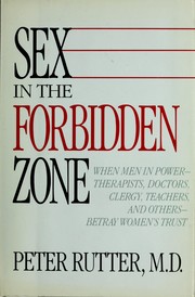Sex in the forbidden zone by Peter Rutter