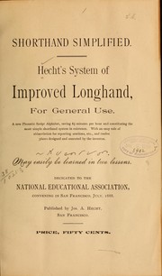 Shorthand simplified by Joseph A. Hecht