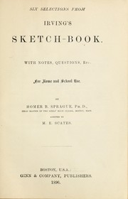 Cover of: Six selections from Irving's sketch-book