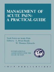 Pain abstracts by World Congress on Pain (2nd 1978 Montréal, Québec), L. Ready, W. T. Edwards