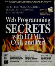 Cover of: Web programming SECRETS with HTML, CGI, and Perl