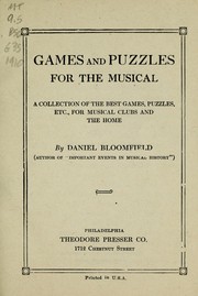 Games and puzzles for the musical by Daniel Bloomfield
