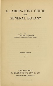 Cover of: A laboratory guide for general botany