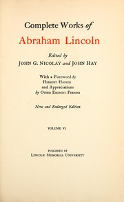 Cover of: Complete works of Abraham Lincoln | Abraham Lincoln