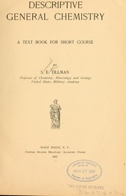 Cover of Descriptive general chemistry by S. E. Tillman