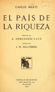 Cover of: El país de la riqueza