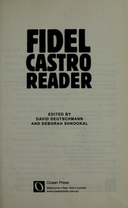 Cover of: Fidel Castro reader by Fidel Castro
