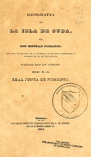 Cover of: Geografía de la isla de Cuba