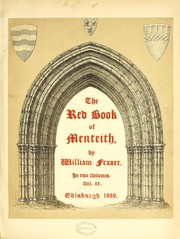 Cover of: The red book of Menteith. [With plates, including portraits, facsimiles and genealogical tables.]