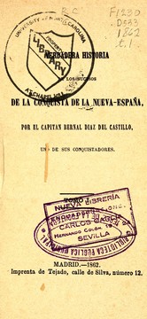 Cover of: Verdadera historia de los sucesos de la conquista de la Nueva-España by Bernal Díaz del Castillo