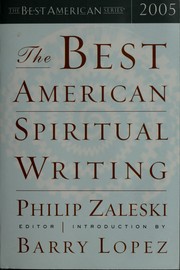 Cover of: The best American spiritual writing 2005