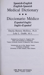 Cover of: Spanish-English, English-Spanish medical dictionary = by Onyria Herrera McElroy