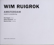 Cover of: Wim Ruigrok: Amsterdam, stad in verandering