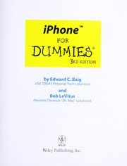 Cover of: iPhone for dummies by Edward C. Baig