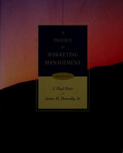 Cover of: A preface to marketing management by J. Paul Peter