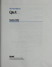 Cover of: The First Book of Q & A (First Book of)