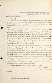 Cover of: General orders | United States. Army of the Cumberland