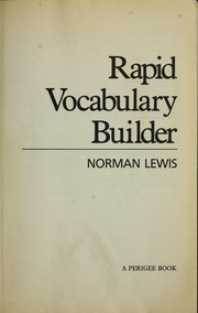 Cover of: Rapid vocabulary builder by Lewis, Norman