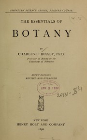 Cover of: The essentials of botany