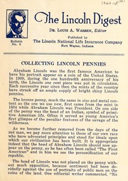 Cover of: Collecting Lincoln pennies by Louis Austin Warren