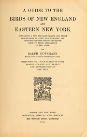 Cover of: A guide to the birds of New England and eastern New York: containing a key for each season and short descriptions of over 250 species, with particular reference to their appearance in the field