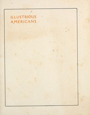 Cover of: Illustrious Americans by American Law Book Company