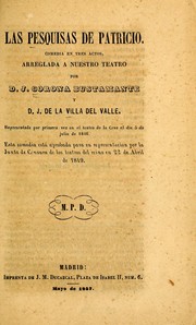 Las pesquisas de Patricio by José Corona Bustamante