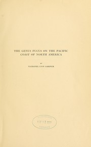 Cover of: The genus Fucus on the Pacific coast of North America