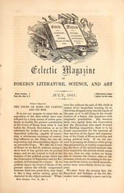 Cover of: Eclectic magazine of foreign literature, science, and art by E. R. Pelton