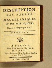 Cover of: Description des terres Magellaniques et des pays adjacens