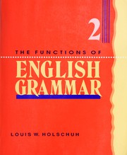 Cover of: The functions of English grammar