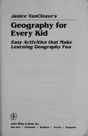 Cover of Geography for every kid