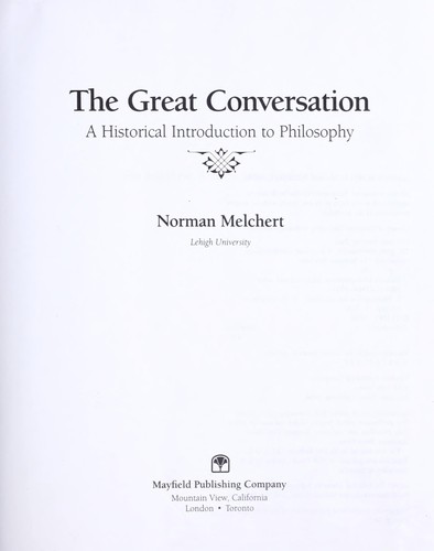 The great conversation by Norman Melchert