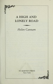 Cover of: A high and lonely road