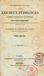 Cover of: Les rapports naturels entre les deux puissances d'après la tradition universelle